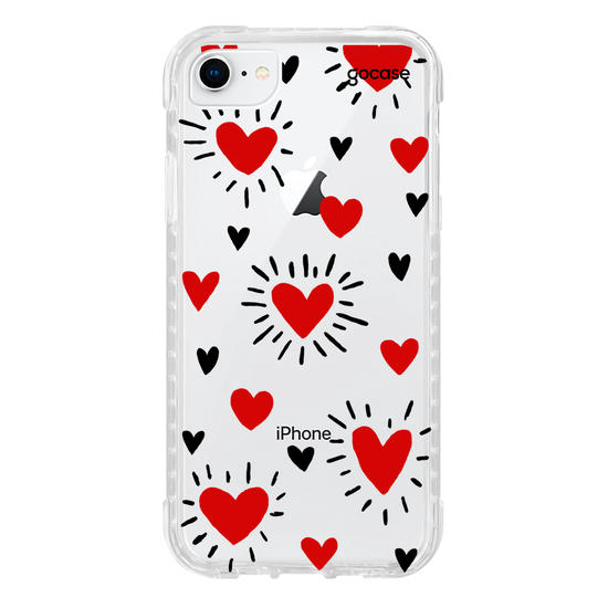 Capinha para celular Corações - By Iasmin Almeida