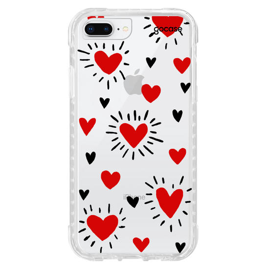 Capinha para celular Corações - By Iasmin Almeida