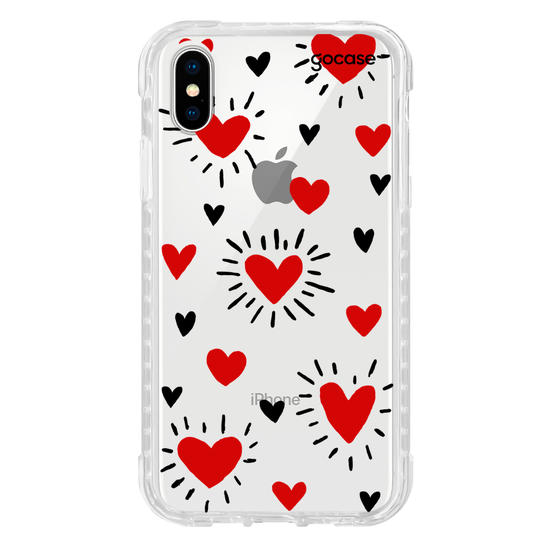 Capinha para celular Corações - By Iasmin Almeida