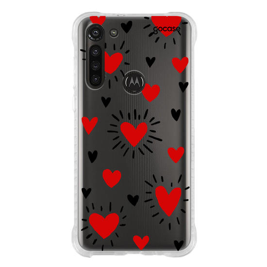 Capinha para celular Corações - By Iasmin Almeida