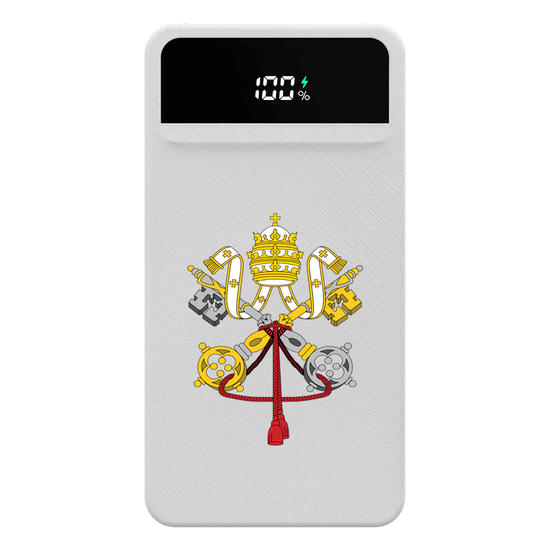 Carregador Portátil Turbo 10000mah - Holy See Emblem - Vaticano