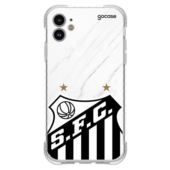 Capinha para celular Santos - Escudo White