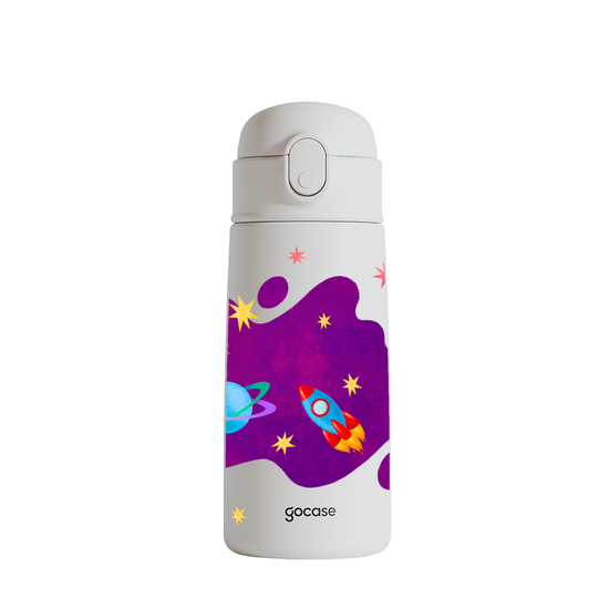 Garrafa Térmica Fun + Ebook - Espaço Sideral