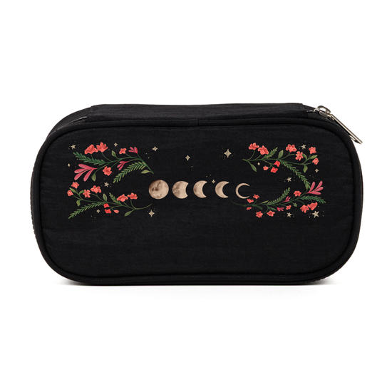 Estojo Box Fun - Fases da Lua entre Flores