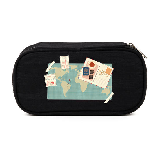 Estojo Box Fun - Mapa com Postal