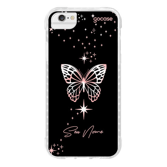 Capinha para celular Estrelas e Borboleta