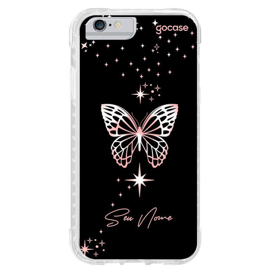 Capinha para celular Estrelas e Borboleta