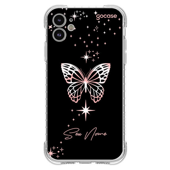 Capinha para celular Estrelas e Borboleta