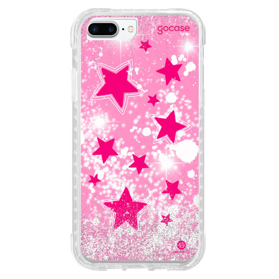 Capinha para celular Estrelas Rosas