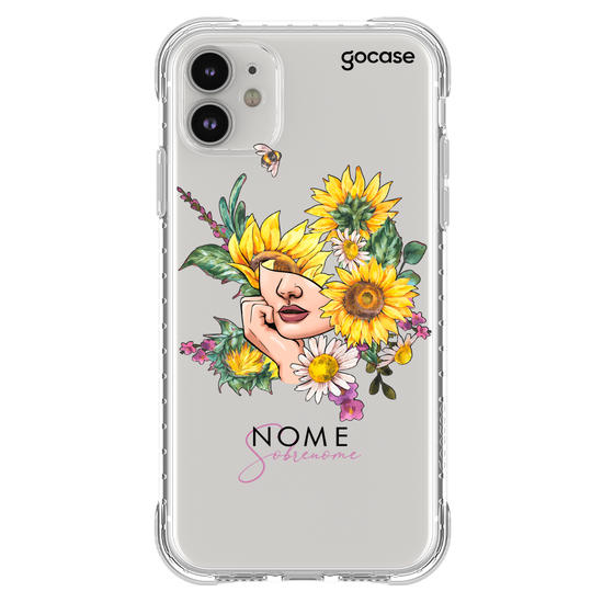 Capinha para celular Eu e Rosas