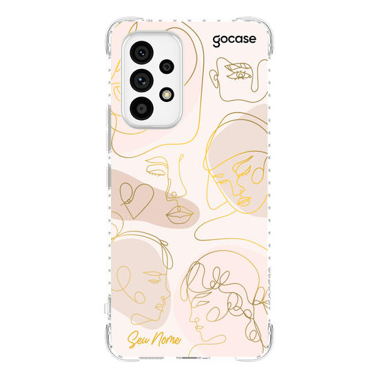 Capinha para celular Face Lines