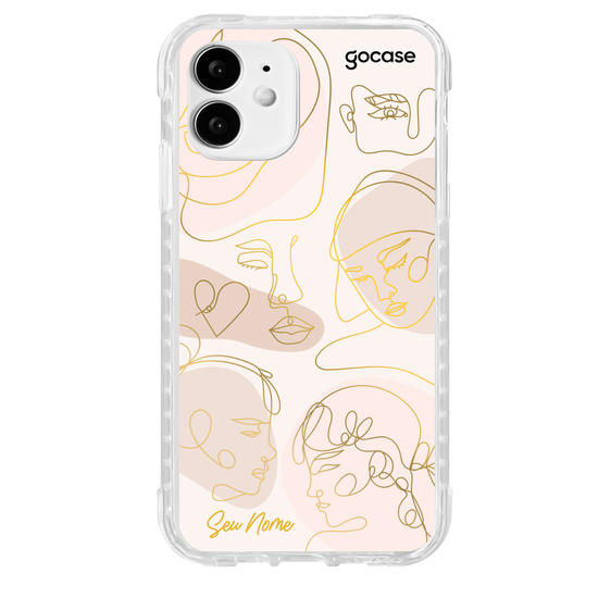 Capinha para celular Face Lines