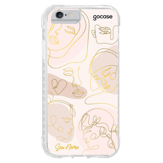 Capinha para celular Face Lines