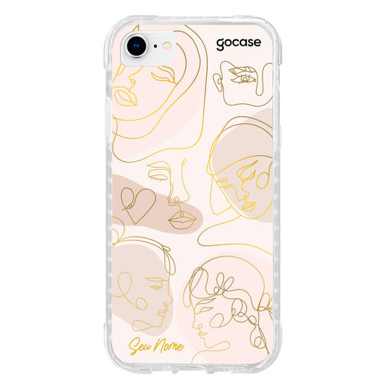 Capinha para celular Face Lines