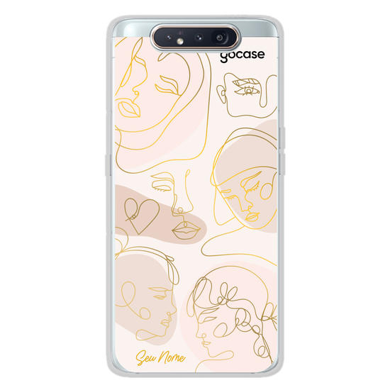 Capinha para celular Face Lines