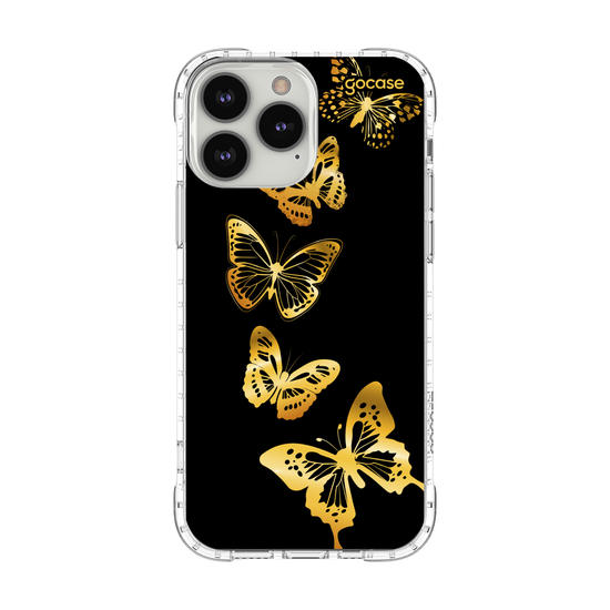 Capinha para celular  Fancy Golden Butterflies