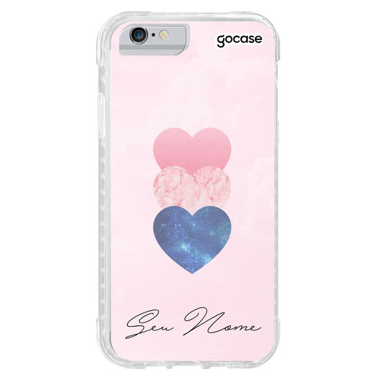 Capinha para celular Fancy Hearts Customizável