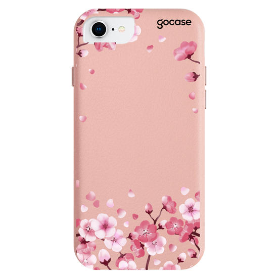Royal Rose - Cherry Petals Initial Glitter Phone Case