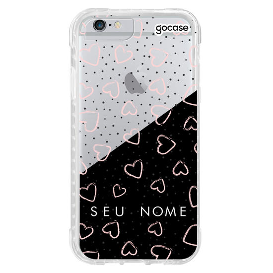 Capinha para celular Fashion Hearts Personalizável