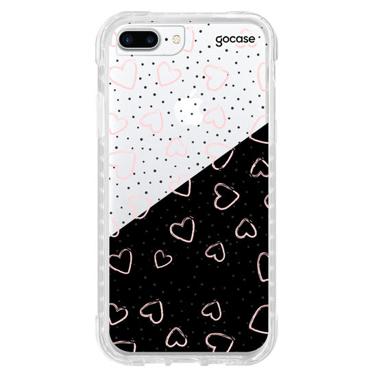 Capinha para celular Fashion Hearts Personalizável