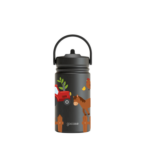 Garrafa Térmica Mini + Ebook - Fazendinha Alegre