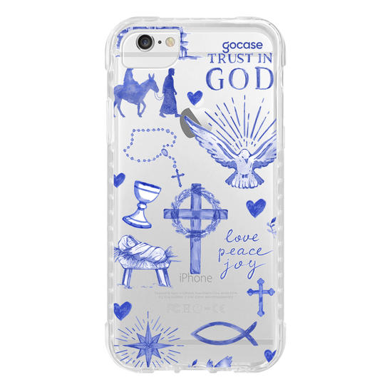 Capinha para celular  Fé Aquarelada