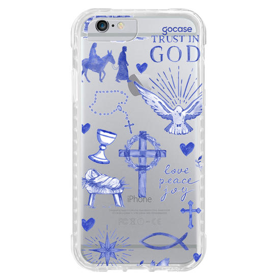 Capinha para celular  Fé Aquarelada