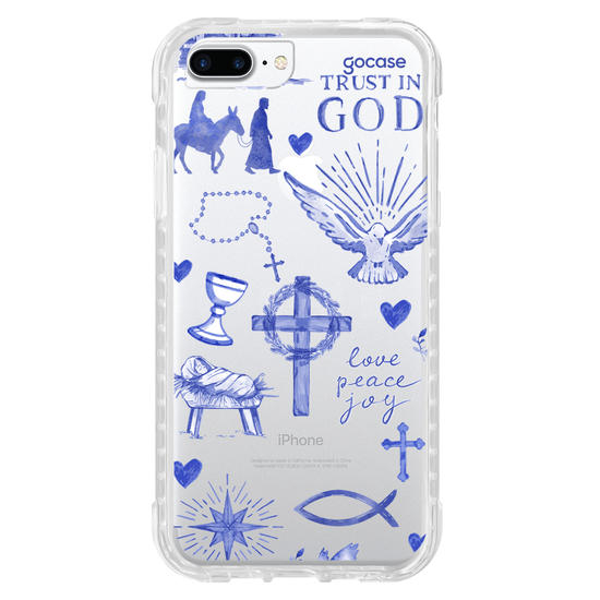 Capinha para celular  Fé Aquarelada