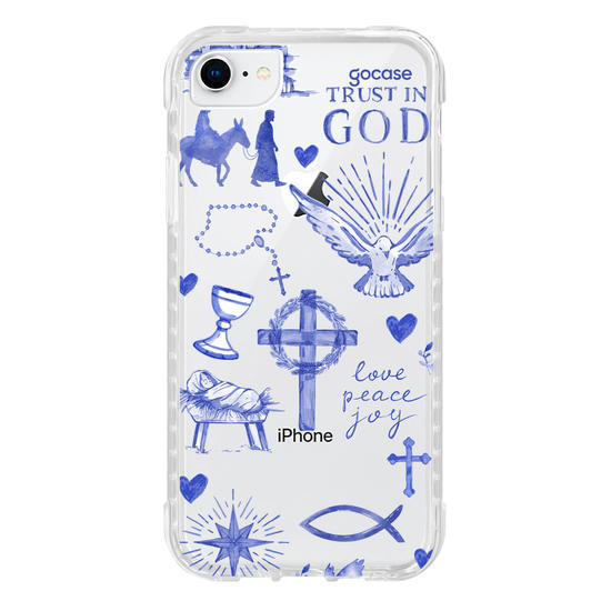 Capinha para celular  Fé Aquarelada