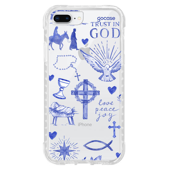 Capinha para celular  Fé Aquarelada