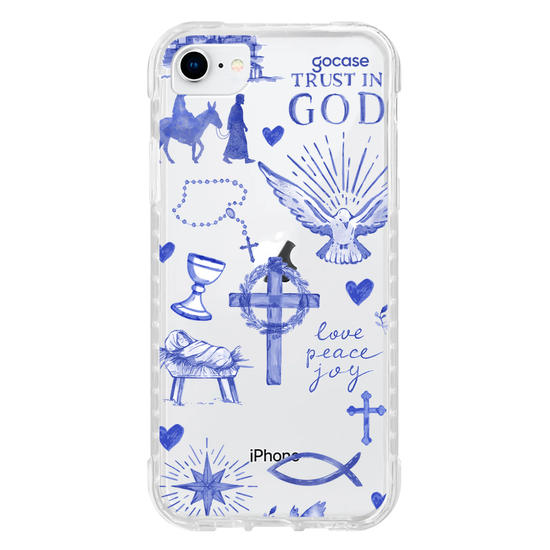 Capinha para celular  Fé Aquarelada