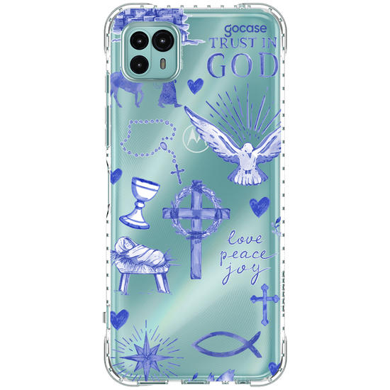 Capinha para celular  Fé Aquarelada