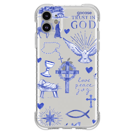 Capinha para celular  Fé Aquarelada