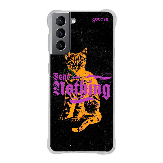 Capinha para celular  Fear Nothing Cat
