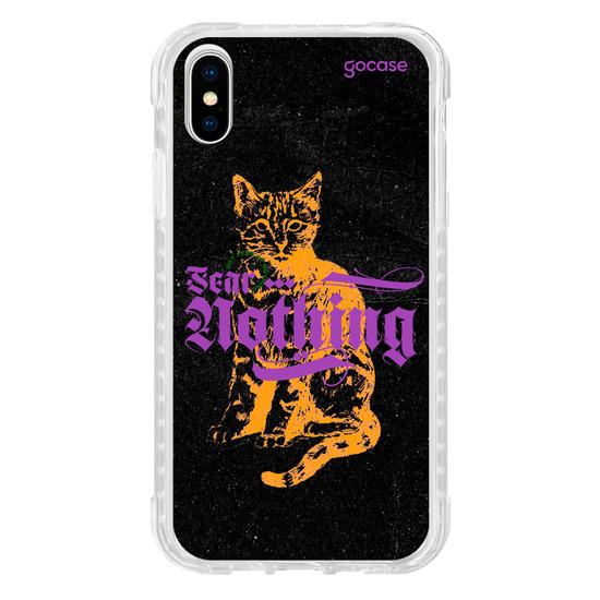 Capinha para celular  Fear Nothing Cat