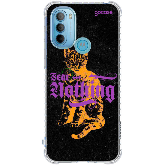 Capinha para celular  Fear Nothing Cat