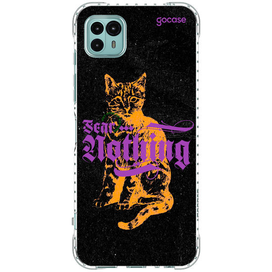 Capinha para celular  Fear Nothing Cat