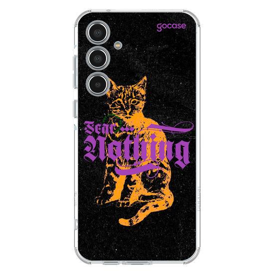 Capinha para celular  Fear Nothing Cat