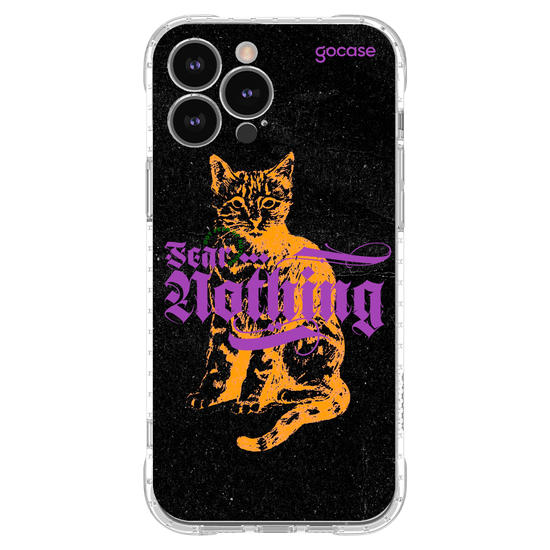 Capinha para celular  Fear Nothing Cat