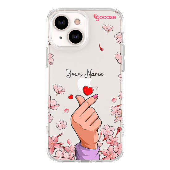 Cherry Blossom Finger Heart Phone Case