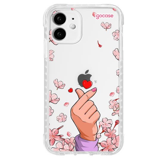 Capinha para celular  Finger Heart Cerejeiras