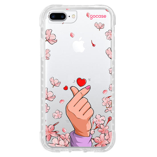 Capinha para celular  Finger Heart Cerejeiras