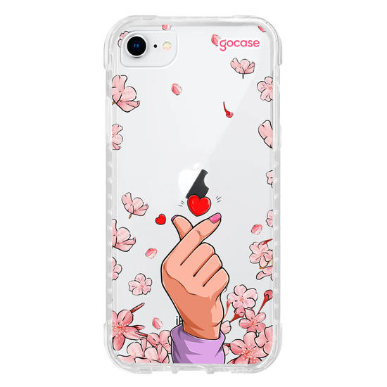 Capinha para celular  Finger Heart Cerejeiras