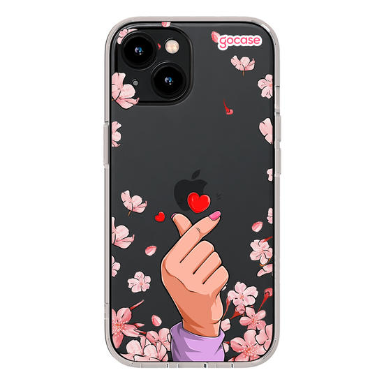 Capinha para celular  Finger Heart Cerejeiras