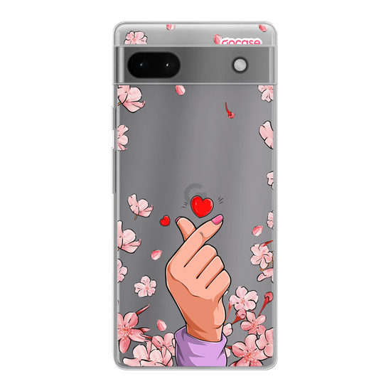 Cherry Blossom Finger Heart Phone Case