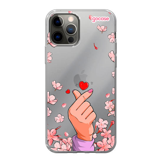 Cherry Blossom Finger Heart Phone Case