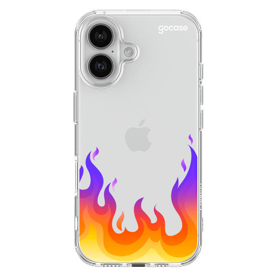 Capinha para celular Color Black - Fire Flames