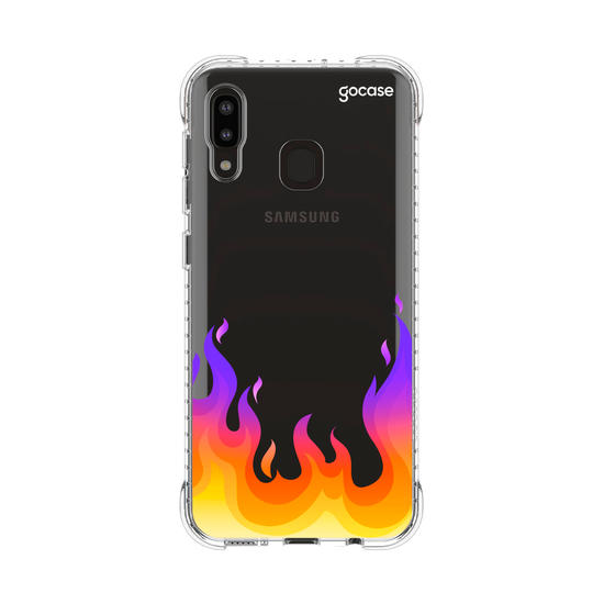 Capinha para celular Color Black - Fire Flames