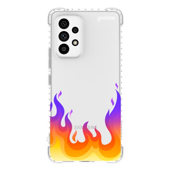 Capinha para celular Color Black - Fire Flames