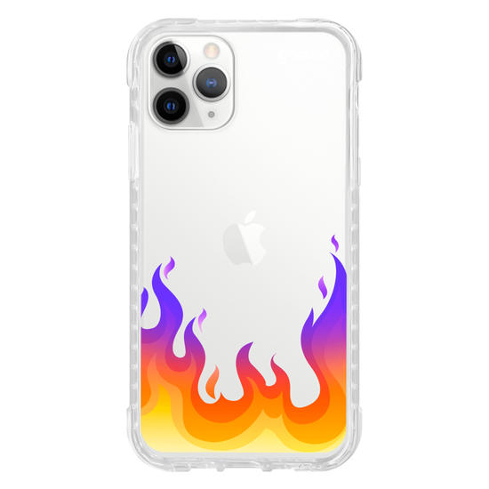 Capinha para celular Color Black - Fire Flames